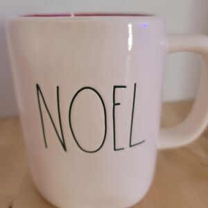New Rae Dunn Christmas Coffee Tea White Red Green Mug NOEL Holiday Gift